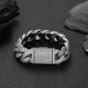 Picture of New 20 mm four-row iced bubble-Cuban chain necklace for hip-hop