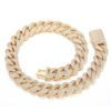 Picture of New 20 mm four-row iced bubble-Cuban chain necklace for hip-hop