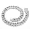 Picture of New 20 mm four-row iced bubble-Cuban chain necklace for hip-hop
