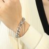 Picture of Euro-bold oversized street hip-hop Fringed cuban necklace set