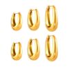 Picture of U-Two-Tone Electro-Accent Earrings – Stainless Steel
