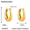 Picture of U-Two-Tone Electro-Accent Earrings – Stainless Steel