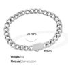 Picture of Euro-American trend luxe hip-hop Cuban link chain in stainless steel