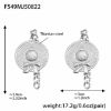 Picture of Bow-Tie & Cap-Chain Dangle Earrings – Stainless Steel