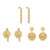 Picture of Bow-Tie & Cap-Chain Dangle Earrings – Stainless Steel