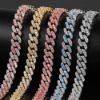 Picture of Euro&US hot-sale 9 mm single-row zirconia hip-hop Cuban link bracelet