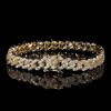 Picture of Euro&US hot-sale 9 mm single-row zirconia hip-hop Cuban link bracelet