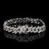 Picture of Euro&US hot-sale 9 mm single-row zirconia hip-hop Cuban link bracelet