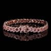 Picture of Euro&US hot-sale 9 mm single-row zirconia hip-hop Cuban link bracelet