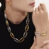 Picture of Geometric Rectangle Stainless-Steel Necklace – Mirror Finish