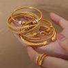 Picture of Threaded-zircon luxe fade-proof titanium-steel bangle for hip-hop