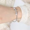 Picture of Threaded-zircon luxe fade-proof titanium-steel bangle for hip-hop
