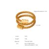 Picture of Threaded-zircon luxe fade-proof titanium-steel bangle for hip-hop