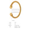 Picture of Threaded-zircon luxe fade-proof titanium-steel bangle for hip-hop