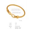 Picture of Threaded-zircon luxe fade-proof titanium-steel bangle for hip-hop