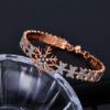 Picture of Euro&US-hip-hop luxe snowflake bangle with zircon crystals