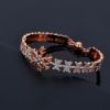 Picture of Euro&US-hip-hop luxe snowflake bangle with zircon crystals