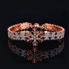 Picture of Euro&US-hip-hop luxe snowflake bangle with zircon crystals