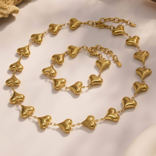 Picture of Hand-Formed Stainless Steel Heart Necklace