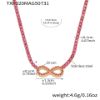 Picture of Figure-Eight Zircon Stainless-Steel Necklace – Infinite Spark