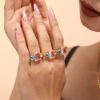 Picture of Open-Adjustable Zircon Ring – Vacuum-Plated Sparkle