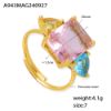Picture of Open-Adjustable Zircon Ring – Vacuum-Plated Sparkle