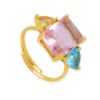 Picture of Open-Adjustable Zircon Ring – Vacuum-Plated Sparkle