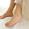 Picture of Vacuum-Plated Butterfly Anklet – 18K Gold on Stainless Steel