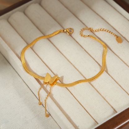 Picture of Titanium-Steel Butterfly Anklet