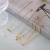 Picture of Bell-Bead Green-Crystal Anklet – Vacuum 18K Gold on Titanium Steel